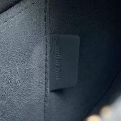 Pre Owned Celine Cuir Triomphe Oval Purse Shoulder Bag Light Blue Leather