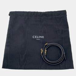 Pre Owned Celine Belt Bag Black Leather Size Nano