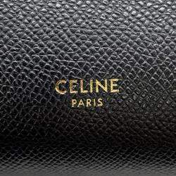 Pre Owned Celine Belt Bag Black Leather Size Nano