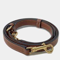 Pre Owned Celine Triomphe 2Waytravel Bag Tan Calf Leather Size Small