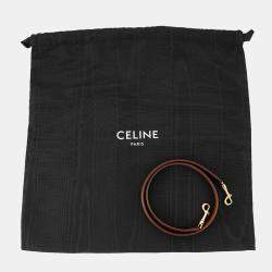 Pre Owned Celine Teen Bucket 16 2Way Bag Tan Leather