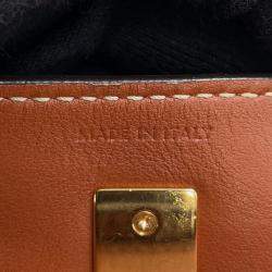 Pre Owned Celine Teen Bucket 16 2Way Bag Tan Leather