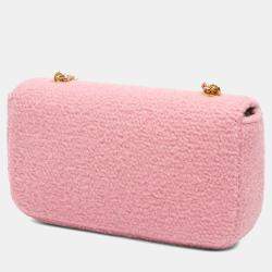 مملوكة مسبقًا حقيبة كتف سلسلة سيلين كلود توييد وردية