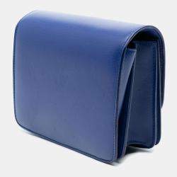Pre Owned Celine Blue Small Calfskin Classic Box