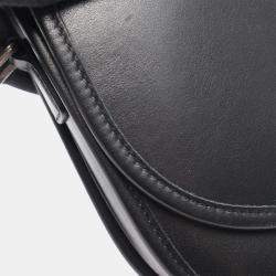 مملوكة مسبقًا Celine Triomphe Black Leather Shoulder Bag