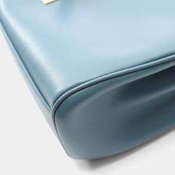 Pre Owned حقيبة كتف سيلين جلد أزرق ناعم للشباب