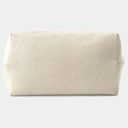 Pre Owned Celine Horizontal Cabas Natural/Brown Canvas Leather