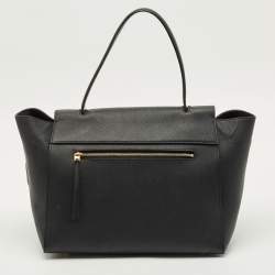 مملوكة مسبقًا Celine Belt Black Leather Top Handle Bag