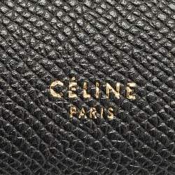 مملوكة مسبقًا Celine Belt Black Leather Top Handle Bag