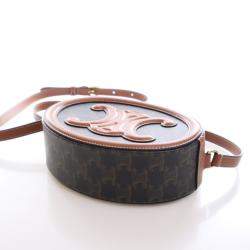 Pre Owned Celine Triomphe Oval Cuir