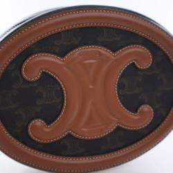 Pre Owned Celine Triomphe Oval Cuir