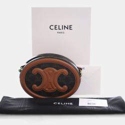 Pre Owned Celine Triomphe Oval Cuir