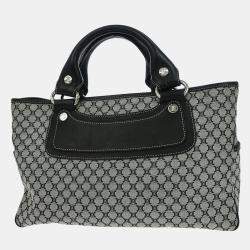 Pre Owned حقيبة يد سليين بوغي سوداء رمادية