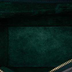 مملوكة مسبقًا حقيبة يد سيلين حزام جلد العجل محبب نانو أخضر