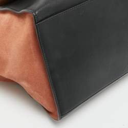 Pre Owned حقيبة سيلين ترابيز جلد وزغب متوسطة بثلاثة ألوان يد علوية