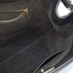 Pre Owned حقيبة سيلين تريومف انيه كاباس جلد أسود وسط