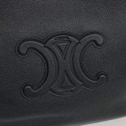 Pre Owned حقيبة سيلين تريومف انيه كاباس جلد أسود وسط