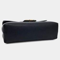 مملوكة مسبقًا Celine Black Leather Victoire Tin