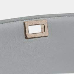 Pre Owned Celine Grey Medium Liege Calfskin Classic Box