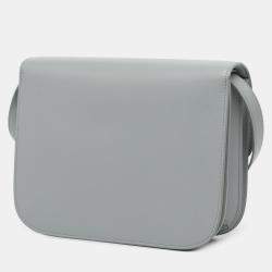 Pre Owned Celine Grey Medium Liege Calfskin Classic Box