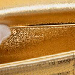 Pre Owned حقيبة �كتف سلسلة سيلين ترتر ذهبي
