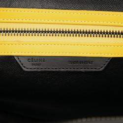 مملوكة مسبقًا حقيبة سيلين بنية صغيرة ثلاثية الألوان من القماش والجلد لاغج توتج