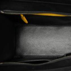 مملوكة مسبقًا حقيبة سيلين بنية صغيرة ثلاثية الألوان من القماش والجلد لاغج توتج