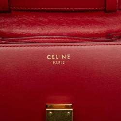 مملوكة مسبقًا Celine Red Small Calfskin Classic Box