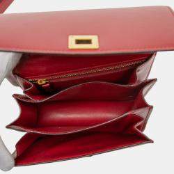 مملوكة مسبقًا Celine Red Small Calfskin Classic Box