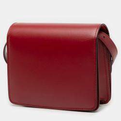 مملوكة مسبقًا Celine Red Small Calfskin Classic Box