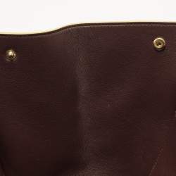 Pre Owned Celine Tricolor Leather and Suede Medium Trapeze Top Handle Bag