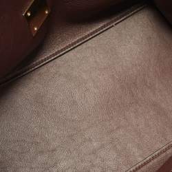 Pre Owned Celine Tricolor Leather and Suede Medium Trapeze Top Handle Bag