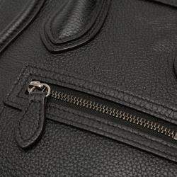 مملوكة مسبقًا حقيبة أمتعة نانو جلد سوداء سيلين