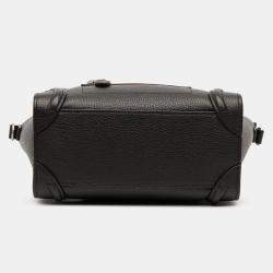 مملوكة مسبقًا حقيبة أمتعة نانو جلد سوداء سيلين