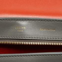 Pre Owned Celine Trapeze Large Tricolor Leather and Suede Top Handle Bag