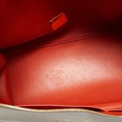 Pre Owned Celine Trapeze Large Tricolor Leather and Suede Top Handle Bag