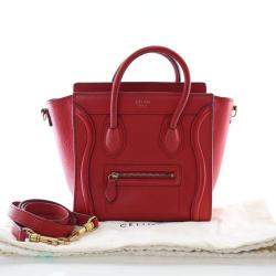 Pre Owned حقيبة يد سيليين نانو لاجيدج جلد عجل