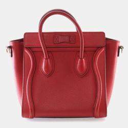 Pre Owned حقيبة يد سيليين نانو لاجيدج جلد عجل