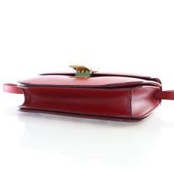 مملوكة مسبقًا حقيبة صندوق جلد عجل ناعم متوسط من سيلين