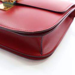 مملوكة مسبقًا حقيبة صندوق جلد عجل ناعم متوسط من سيلين