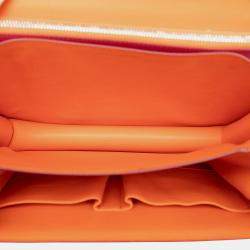 مملوكة مسبقًا حقيبة سيلين كلاسيك بوكسيه حمراء جلد عجل متوسطة