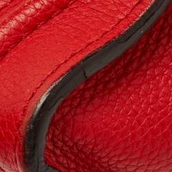 Pre Owned Celine Luggage Nano Red Leather Tote