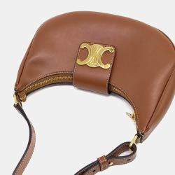 مملوكة مسبقًا حقيبة أفا سيلين ترايمف جلد بني متوسط