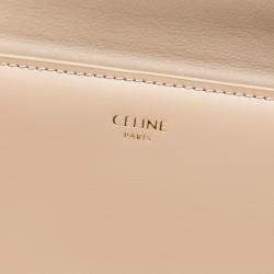 مملوكة مسبقًا حقيبة كروس بودي سلسلة كلير بيساس تريومف جلد براق بني تين سيلين