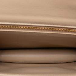 مملوكة مسبقًا حقيبة كروس بودي سلسلة كلير بيساس تريومف جلد براق بني تين سيلين