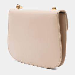 مملوكة مسبقًا حقيبة كروس بودي سلسلة كلير بيساس تريومف جلد براق بني تين سيلين