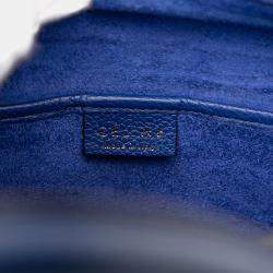مملوكة مسبقًا Celine Blue Nano Leather Luggage Tote