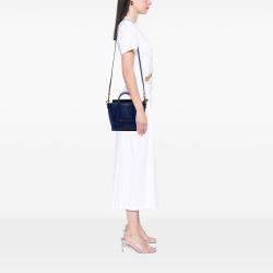 مملوكة مسبقًا Celine Blue Nano Leather Luggage Tote