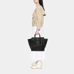 Pre Owned حقيبة يد سيلين لاجدج ميني جلد سوداء