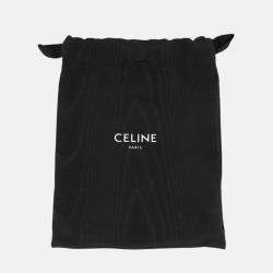 Pre Owned حقيبة كتف سيلين تريومف أفقية جلد أسود